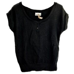 Vintage 🌸 NWT 90s Wide Neck Short Sleeve Knit Top